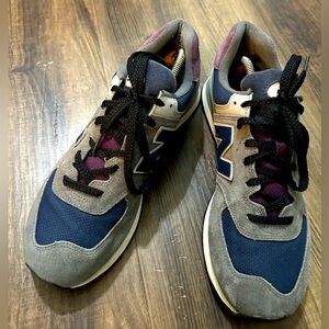 New Balance 574 Sneakers Apollo Grey Navy U574KGN Mens Size 9.5 Cordura Fabric
